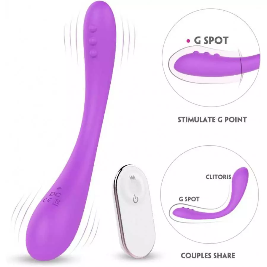 Clitoris G-Spot Vibrator Bendable Flexible Wearable Adult Sex Toy Women Couples Personal Vaginal Stimulator 9 Powerful Vibration