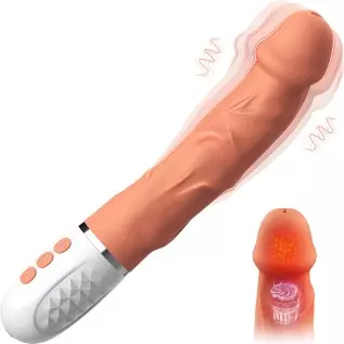 Realistic Dildo Vibrator, DANKIS G-spot Vibrator for Women's Sex, Dildos Adult Sex Toys with 10 Vibration Modes, Adult Pleasure 