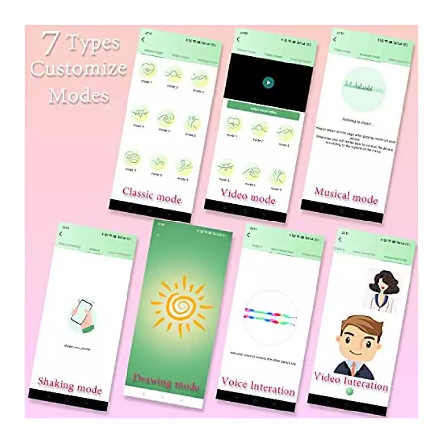 App Control Clitoral G-spot Vibrator, Wearable Panty Clit Egg Vibrators Vaginal Anal Stimulator with 9 Vibration Modes, Recharge