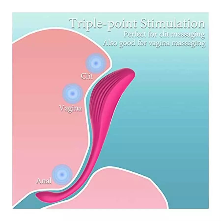 App Control Clitoral G-spot Vibrator, Wearable Panty Clit Egg Vibrators Vaginal Anal Stimulator with 9 Vibration Modes, Recharge