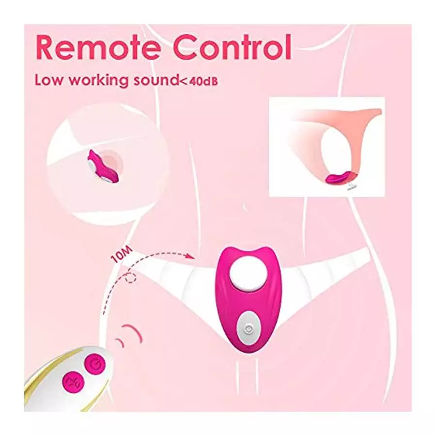 Wireless Remote Control Wearable Panty Vibrator with Magnetic Clip, Rechargeable Adult Product Butterfly Vibrators and 9 Frequen