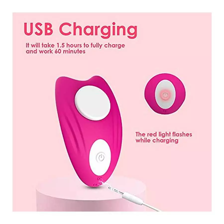 Wireless Remote Control Wearable Panty Vibrator with Magnetic Clip, Rechargeable Adult Product Butterfly Vibrators and 9 Frequen