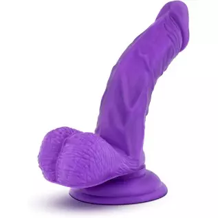 Ruse - Magic Stick - 7" Realistic G Spot Stimulating Curved Ultrasilk Smooth Soft Platinum Cured Puria Silicone Dildo - Suction 