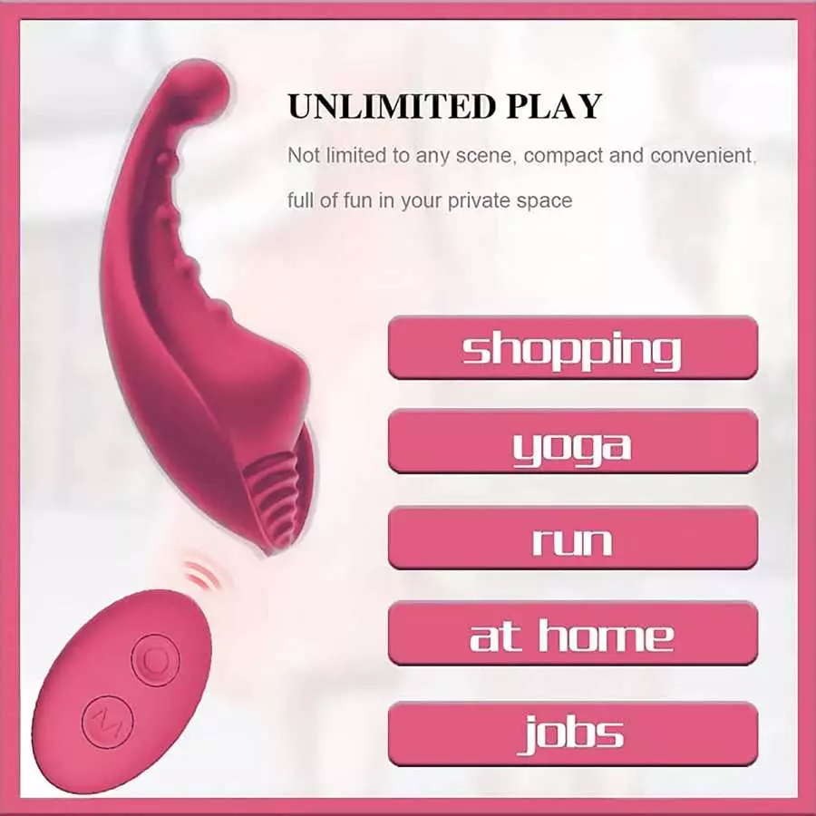 Wearable Panty Vibrator, 10 Speed Vibrating Egg Stimulator Wireless Remote Control Massager Female Masturbator Adult Sex Toys,Pi