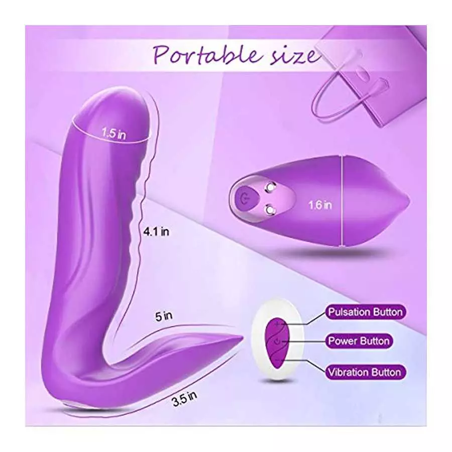 Remote Control Vibrator Couples Sex Toys for Women, Gephonsi Wearable Panty G Spot Clitoral Vibrator with 10 Vibrating 7 Pulsati