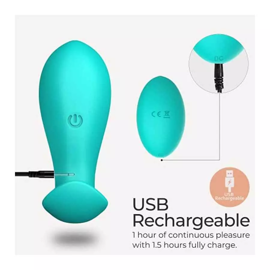 Wearable Panty G Spot Vibrator with Waterproof Remote Control for Public Play, G-Spot Clitoral Stimulator Sex Adult Pool Toy for