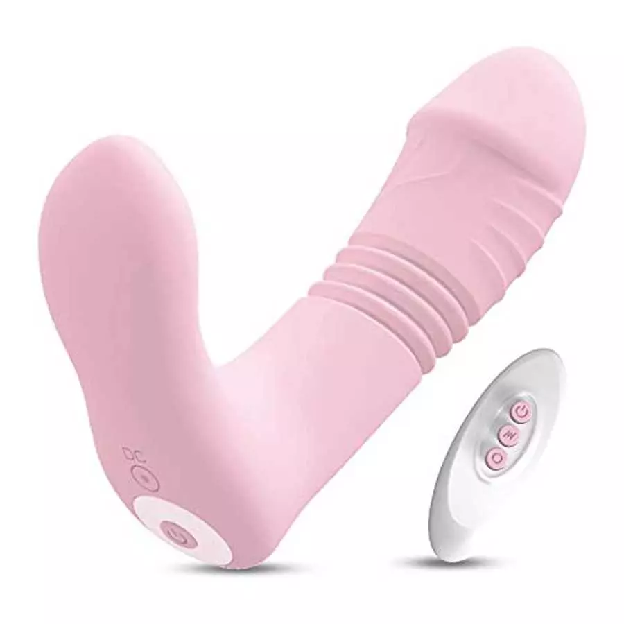 Thrusting G Spot Vibrator with Clit Tongue , Wearable Vibrator 3 Pulsing & 10 Vibrations with Remote, Adult Sex Toys for Women Thrusting G Spot Vibrator with Clit Tongue , Wearable Vibrator 3 Pulsing & 10 Vibrations with Remote, Adult Sex Toys for Women