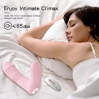 Thrusting G Spot Vibrator with Clit Tongue , Wearable Vibrator 3 Pulsing & 10 Vibrations with Remote, Adult Sex Toys for Women Thrusting G Spot Vibrator with Clit Tongue , Wearable Vibrator 3 Pulsing & 10 Vibrations with Remote, Adult Sex Toys for Women
