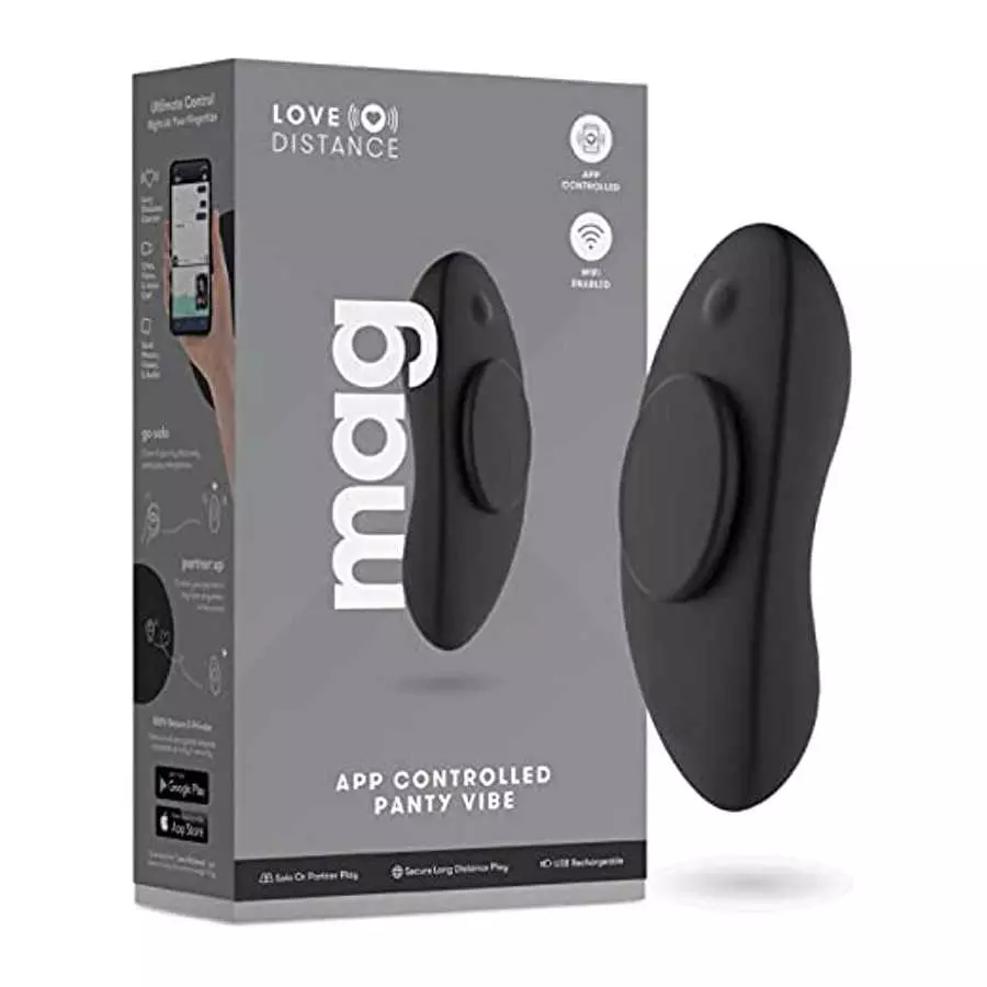 Love Distance Mag Panty Vibe, App Controlled, Adult Sex Toys for Women, 20 Vibrating Modes, Wearable Vibrator, Sexual Pleasure T Love Distance Mag Panty Vibe, App Controlled, Adult Sex Toys for Women, 20 Vibrating Modes, Wearable Vibrator, Sexual Pleasure T