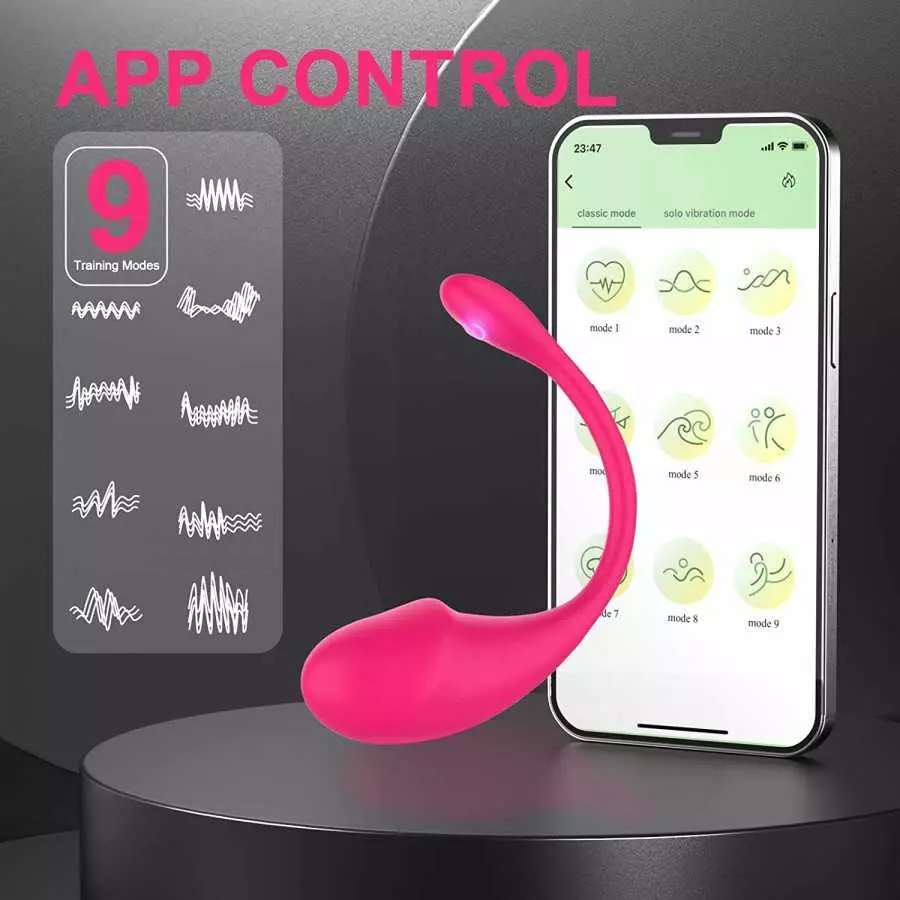 GODGREAT Bullet Vibrator for Women , APP Remote Control Vaginal Clitoral Stimulator Silicone Vibrating with 9 Powerful Vibration