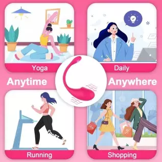 GODGREAT Bullet Vibrator for Women , APP Remote Control Vaginal Clitoral Stimulator Silicone Vibrating with 9 Powerful Vibration