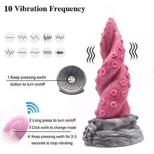 Monster Vibrating Dildo, 7.48Inch Realistic Animal Tentacle Dildos Vibrator Electric Anal Vibration Sex Toys with Suction Cup Monster Vibrating Dildo, 7.48Inch Realistic Animal Tentacle Dildos Vibrator Electric Anal Vibration Sex Toys with Suction Cup