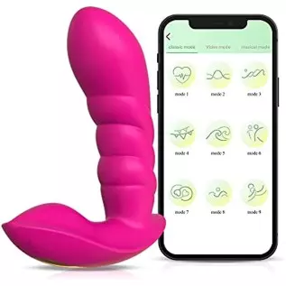 LUSH 3 ROSE Wearable Panty Vibrator with App Remote Control Vibrating Panties for G-Spot, 2 in 1 Dildo & Clitoral Anus Stimulato