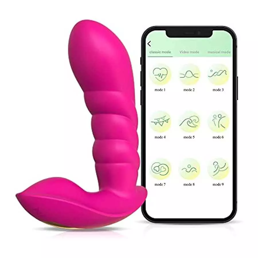 LUSH 3 ROSE Wearable Panty Vibrator with App Remote Control Vibrating Panties for G-Spot, 2 in 1 Dildo & Clitoral Anus Stimulato LUSH 3 ROSE Wearable Panty Vibrator with App Remote Control Vibrating Panties for G-Spot, 2 in 1 Dildo & Clitoral Anus Stimulato