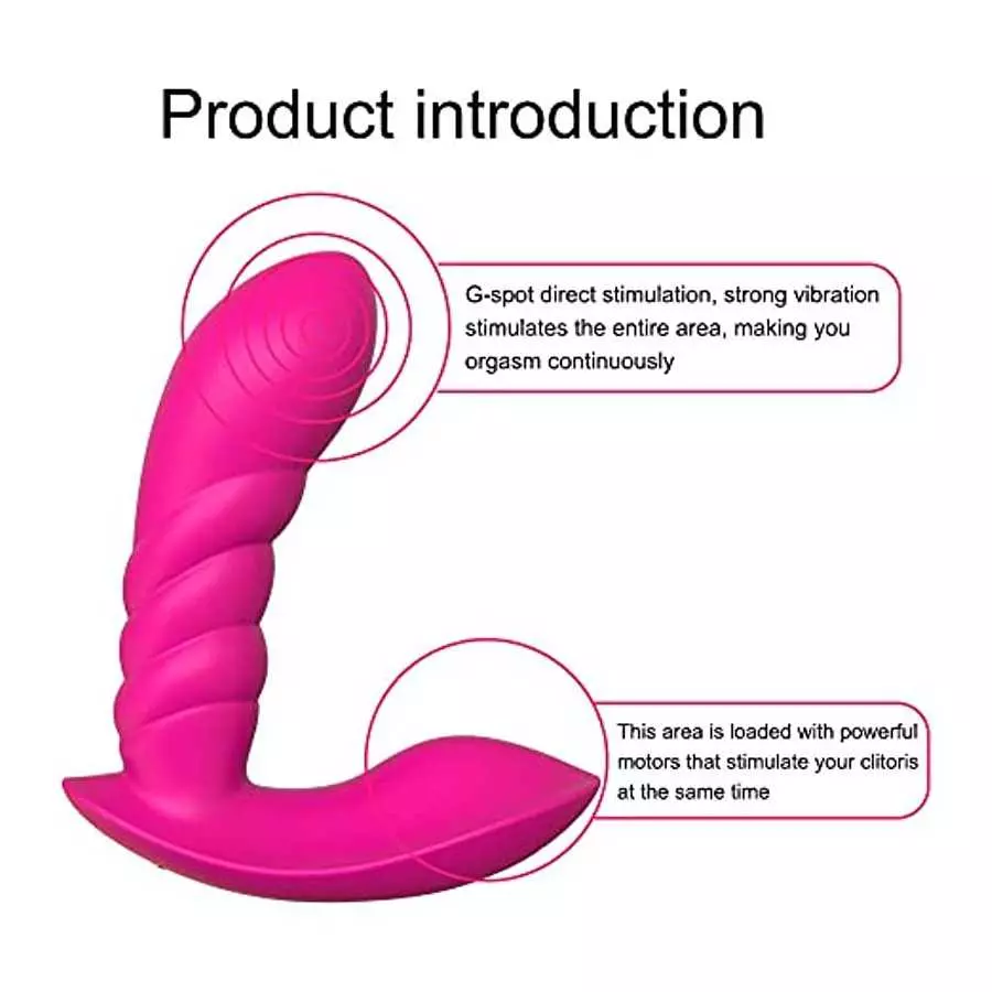 LUSH 3 ROSE Wearable Panty Vibrator with App Remote Control Vibrating Panties for G-Spot, 2 in 1 Dildo & Clitoral Anus Stimulato