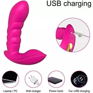 LUSH 3 ROSE Wearable Panty Vibrator with App Remote Control Vibrating Panties for G-Spot, 2 in 1 Dildo & Clitoral Anus Stimulato LUSH 3 ROSE Wearable Panty Vibrator with App Remote Control Vibrating Panties for G-Spot, 2 in 1 Dildo & Clitoral Anus Stimulato