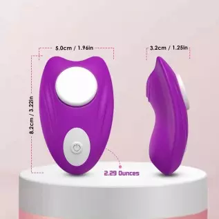 Wearable Female Butterfly Vibrator to Stimulate Female Clitoris with Magnetic Clip Panty Massager Nine Vibration Modes with Remo Wearable Female Butterfly Vibrator to Stimulate Female Clitoris with Magnetic Clip Panty Massager Nine Vibration Modes with Remo