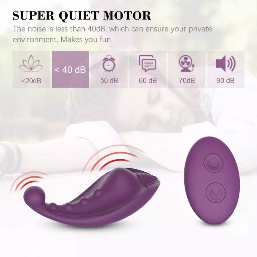 Panty Vibrator Wearable Comfortable Silent Butterfly Vibrating Toy Female Masturbator Stimulator Remote Control Vibrator for Wom