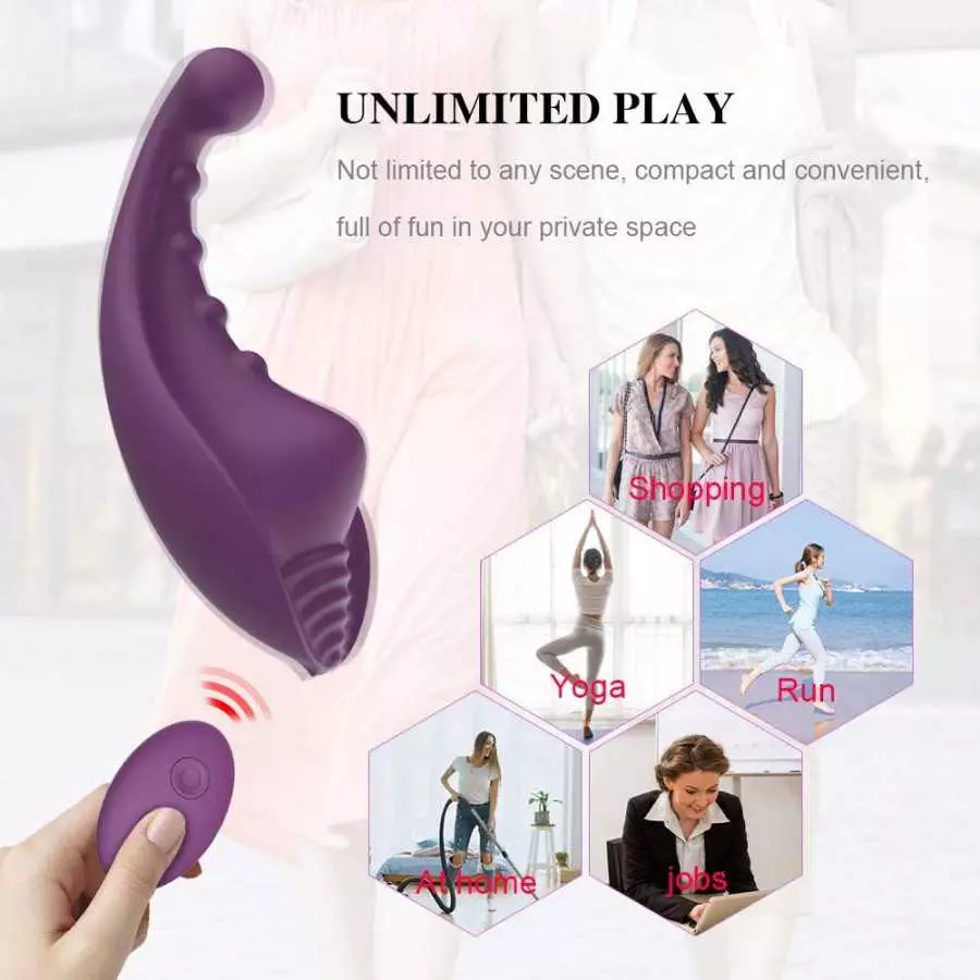 Panty Vibrator Wearable Comfortable Silent Butterfly Vibrating Toy Female Masturbator Stimulator Remote Control Vibrator for Wom