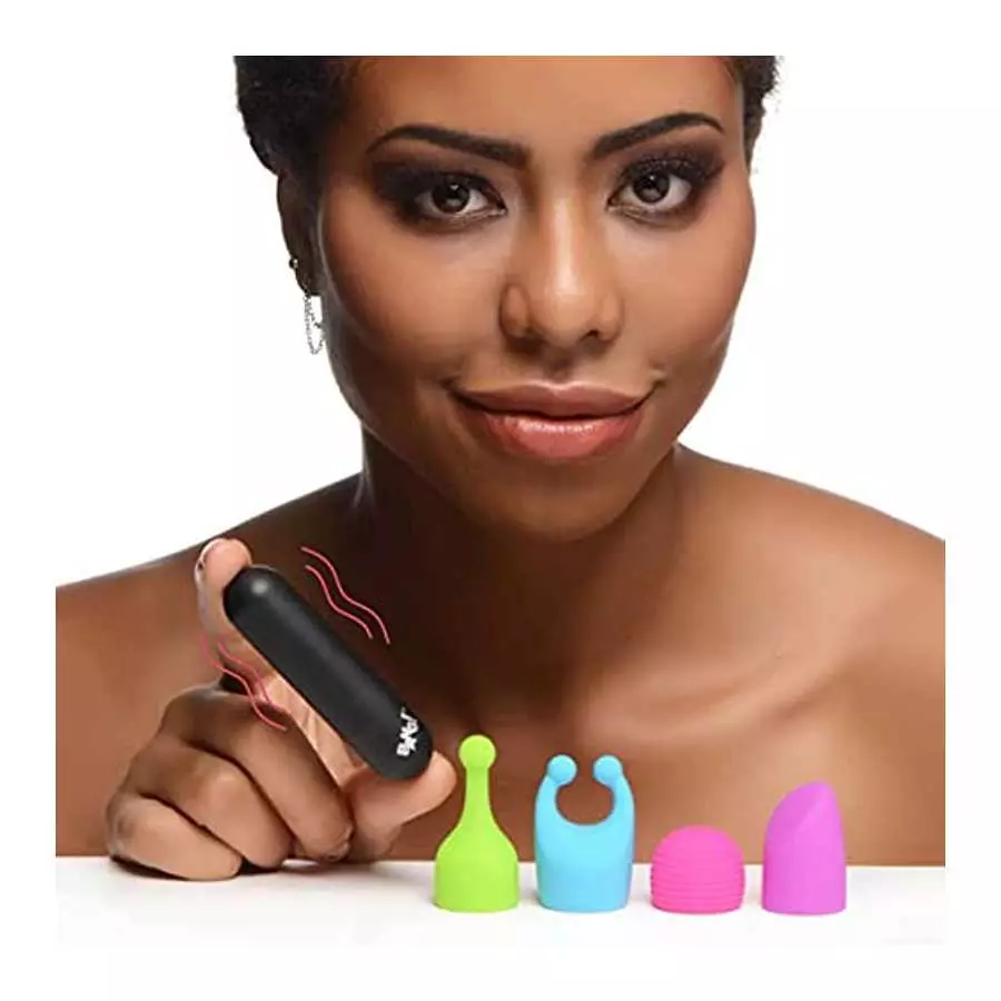 BANG! Bullet Vibrator Sex Toy for Women with 7 Vibrating Patterns and 4 Attachments. Adult Toys for Women and Couples Vibrator S BANG! Bullet Vibrator Sex Toy for Women with 7 Vibrating Patterns and 4 Attachments. Adult Toys for Women and Couples Vibrator S