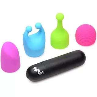 BANG! Bullet Vibrator Sex Toy for Women with 7 Vibrating Patterns and 4 Attachments. Adult Toys for Women and Couples Vibrator S BANG! Bullet Vibrator Sex Toy for Women with 7 Vibrating Patterns and 4 Attachments. Adult Toys for Women and Couples Vibrator S