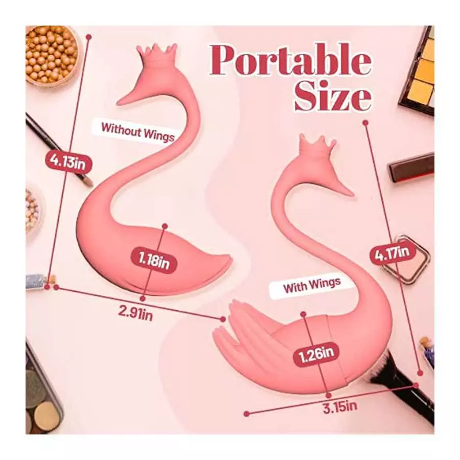 Wearable Panty Vibrator with Remote Control, G Spot Egg Vibrator Clit Nipple Stimulator with 8 Vibrations, Swan Pink Vibrating B