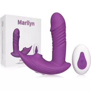 Telescopic Dildo Vibrator Clitoris Sucking Vibrator Sex Toys for Woman Wearable Panties Vagina Stimulator Wireless Remote Sextoy