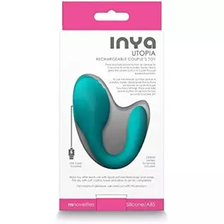 NS Novelties Inya Utopia Couples Vibrator - Teal NS Novelties Inya Utopia Couples Vibrator - Teal