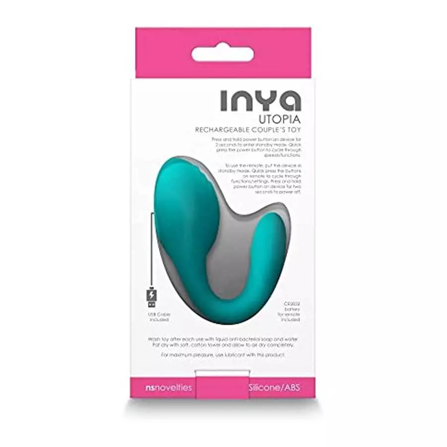 NS Novelties Inya Utopia Couples Vibrator - Teal