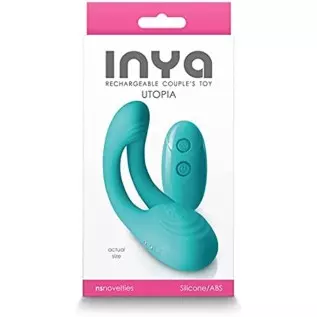 NS Novelties Inya Utopia Couples Vibrator - Teal NS Novelties Inya Utopia Couples Vibrator - Teal