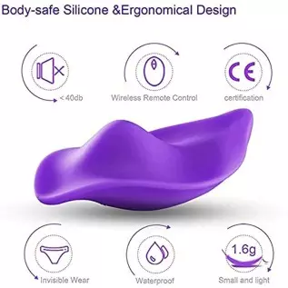 Panty Remote Vibrator Vibrator with Remote Control Vibrator for Women Wearable Panty Vibrator Clitoral Stimulator with Remote Co