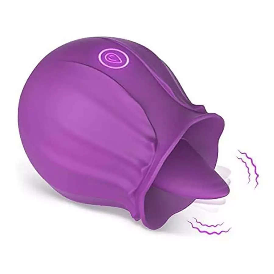 Rose Vibrator Toy for Women - 3 in 1 Clitoral Stimulator Tongue Licking Thrusting Vibrator with 10 Modes, Rose Adult Sex Toys Ga Rose Vibrator Toy for Women - 3 in 1 Clitoral Stimulator Tongue Licking Thrusting Vibrator with 10 Modes, Rose Adult Sex Toys Ga