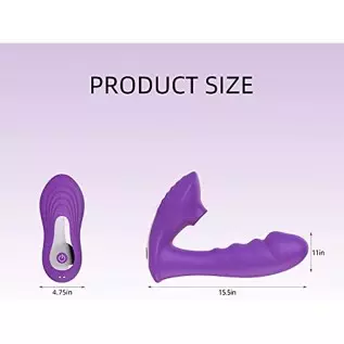 Portable 2 in 1 Sucking Licking and G Spot Vibrator Dildo Massager Toys for Women, Tongue Licking and 10 Vibration Modes, Clit S Portable 2 in 1 Sucking Licking and G Spot Vibrator Dildo Massager Toys for Women, Tongue Licking and 10 Vibration Modes, Clit S
