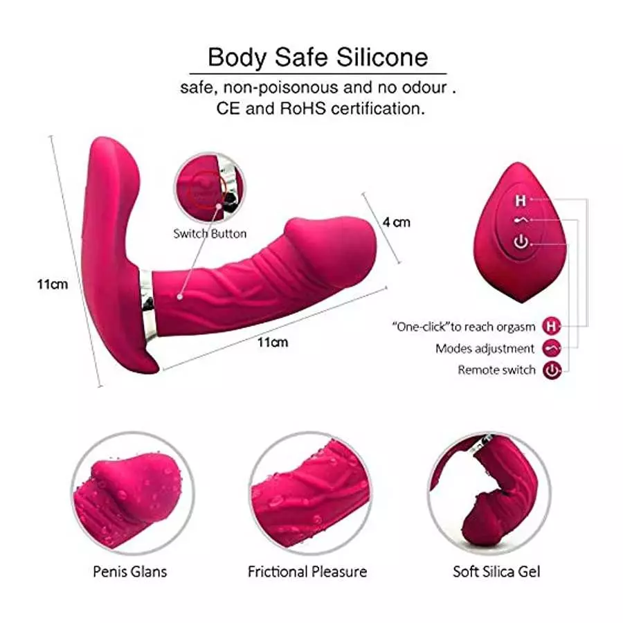 Remote Control Wearable Vibrating Panty Vibrator Adult Sex Toy for G-spot Clitoral Stimulation Butterfly Vibrator with 10 Powerf