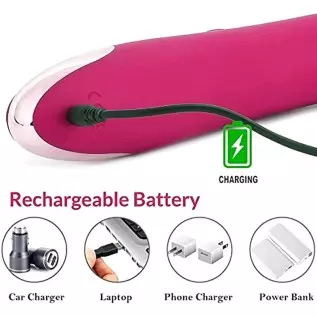 BOMBEX Thrusting Vibrator with Clitoral Vibrator with Trio of Fondling Nubs BOMBEX Thrusting Vibrator with Clitoral Vibrator with Trio of Fondling Nubs