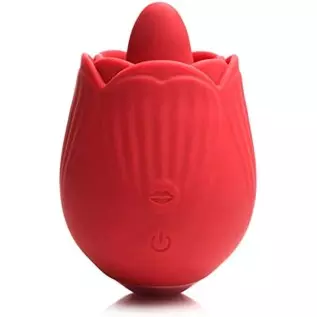 INMI Bloomgasm French Rose Toy Licking & Vibrating Stimulator. Rose Tongue Vibrator Toy, Clitoralis Stimulator for Women & Adult
