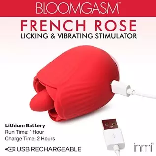 INMI Bloomgasm French Rose Toy Licking & Vibrating Stimulator. Rose Tongue Vibrator Toy, Clitoralis Stimulator for Women & Adult INMI Bloomgasm French Rose Toy Licking & Vibrating Stimulator. Rose Tongue Vibrator Toy, Clitoralis Stimulator for Women & Adult