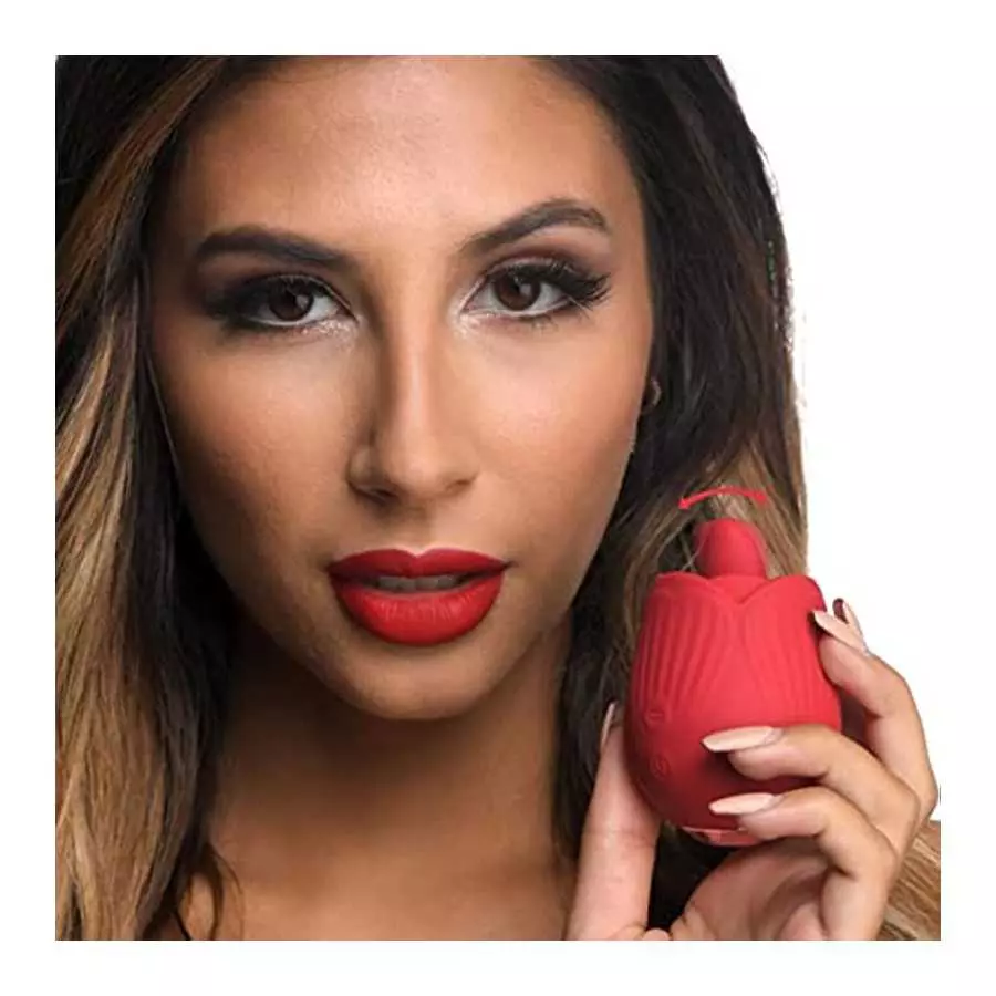 INMI Bloomgasm French Rose Toy Licking & Vibrating Stimulator. Rose Tongue Vibrator Toy, Clitoralis Stimulator for Women & Adult