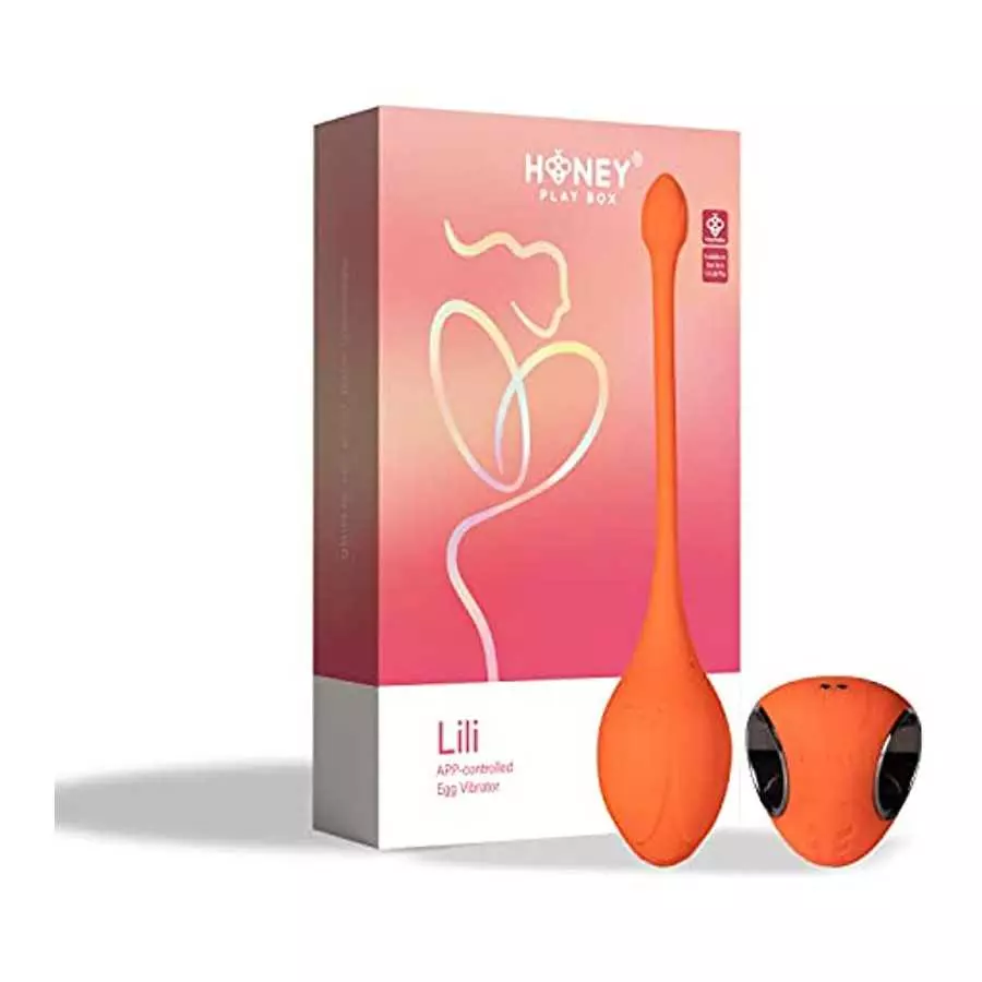 Honey Play Box Adult G Spot Sex Toys for Women "Lili" Bud Wearable Panties Couple Dildo Clit Strap 9 Vibrations, Rechargeable Vi