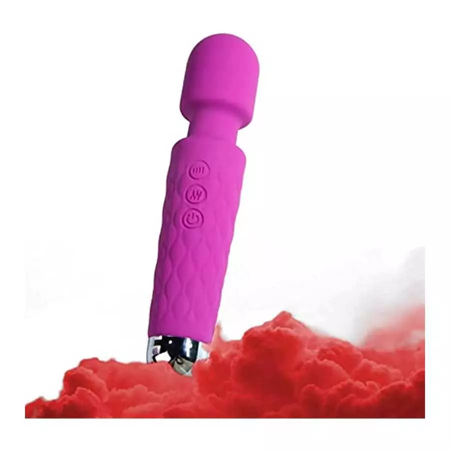 Rechargeable Body Personal Relaxation Equipment, USB Portable Design Safe and Easy to Clean Waterproof, Purple