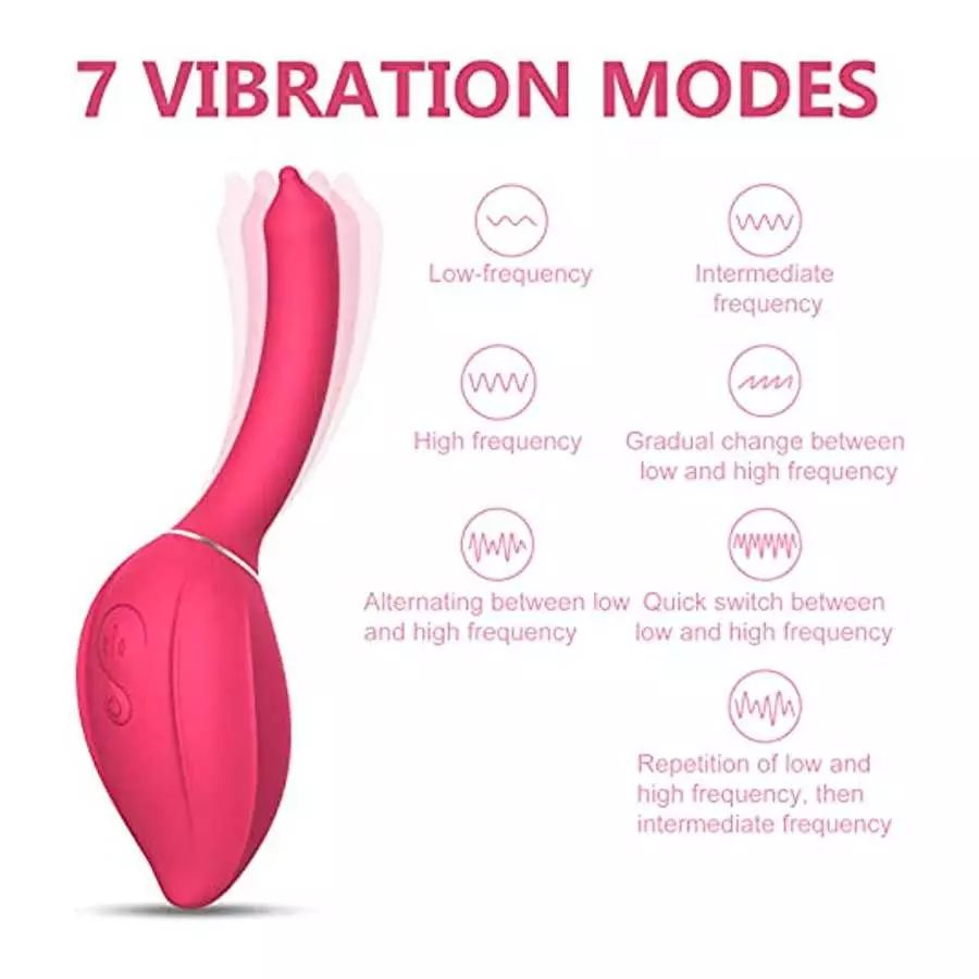 Inflating Vibrator Sex Toy IPX5 Waterproof Rechargeable Silicone Vibrating Massager with 7 Vibrating&Expand Modes for Vagina Anu