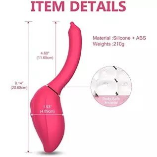 Inflating Vibrator Sex Toy IPX5 Waterproof Rechargeable Silicone Vibrating Massager with 7 Vibrating&Expand Modes for Vagina Anu