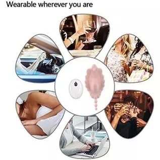Wearable Panty Vibrator Remote Control Vibrating Panty for G-spot Clitoris Vibrator Rechargeable Sex Toy with 9 Vibrations for W Wearable Panty Vibrator Remote Control Vibrating Panty for G-spot Clitoris Vibrator Rechargeable Sex Toy with 9 Vibrations for W