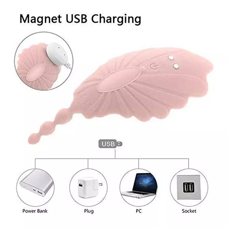 Wearable Panty Vibrator Remote Control Vibrating Panty for G-spot Clitoris Vibrator Rechargeable Sex Toy with 9 Vibrations for W