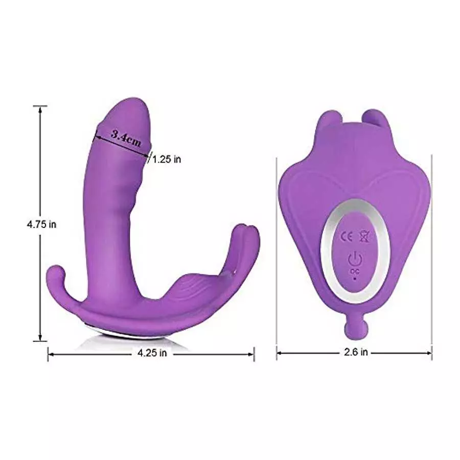 Vibrating Panties Butterfly Vibrator Clitoris G-Spot Wearable Stimulator Smart Remote Control Wiggling Flirting Dildo Masturbati