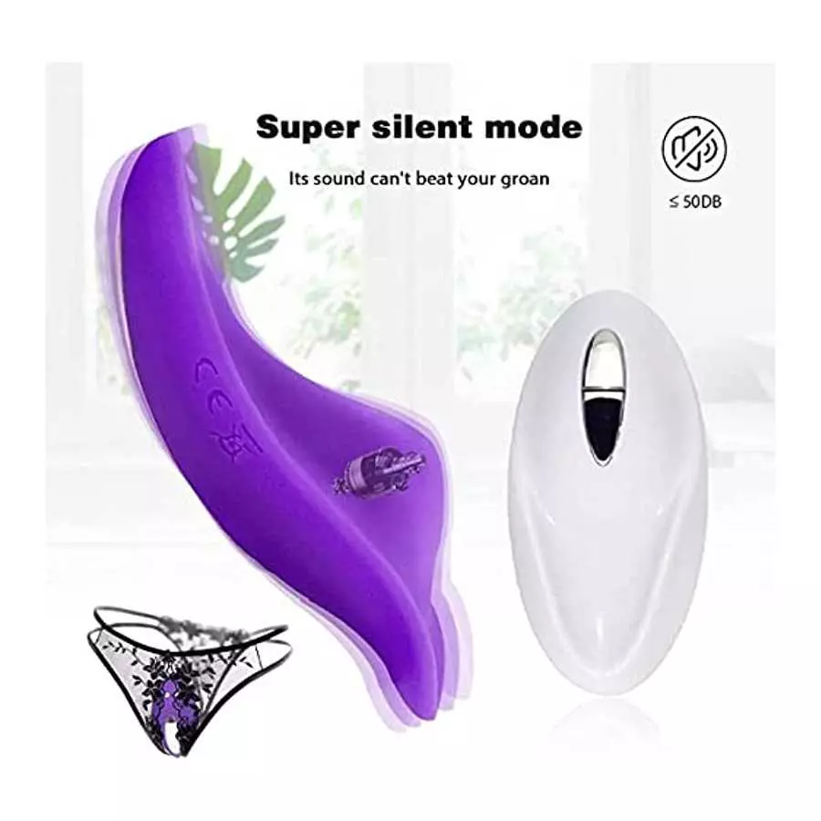 Vibrating Panty Massager with Remote Vibrator, Wearable G-spot Clit Panty Vibrator Butterfly Clit Vaginal Massager with Remote V