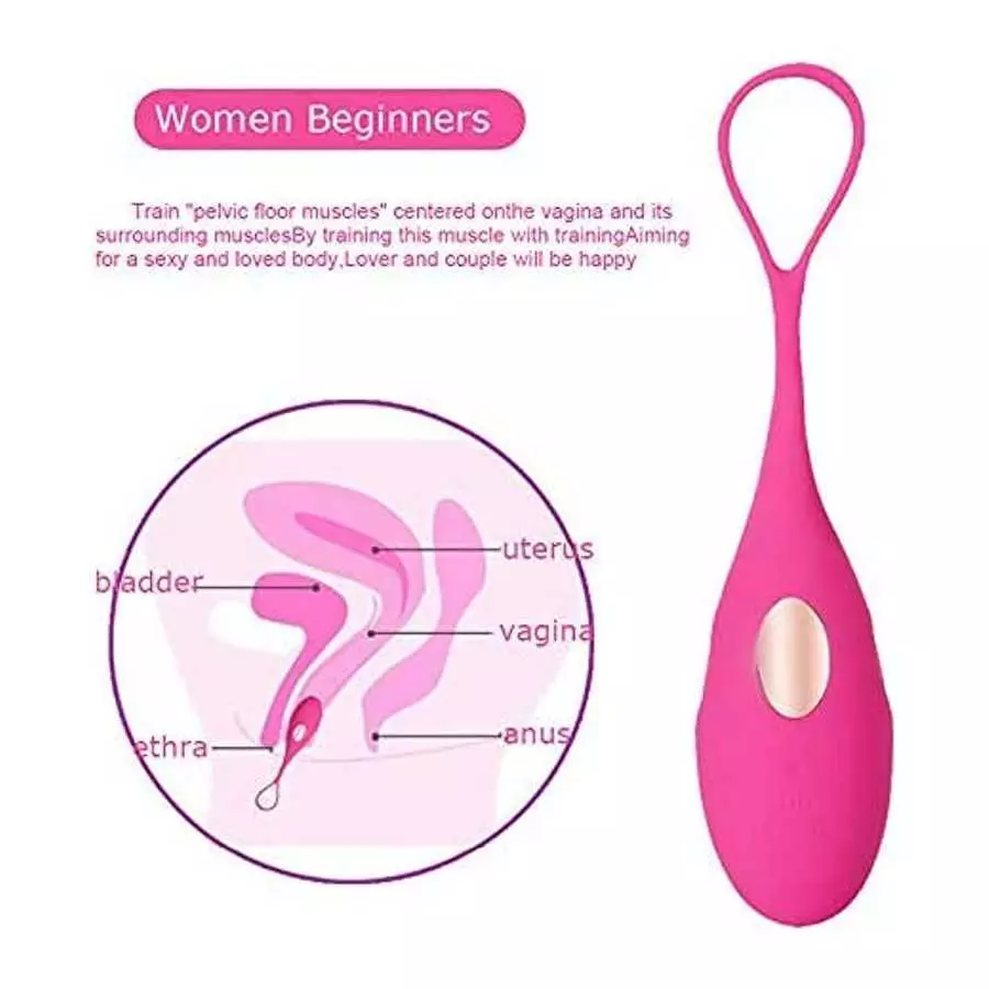 Vaginal Vibrator for Women, Flexible Silicone Wireless Vibrating Egg, Adult Sensory Toy with 10 Vibration Modes, Rechargeable We
