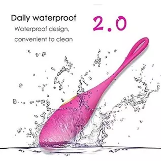 Vaginal Vibrator for Women, Flexible Silicone Wireless Vibrating Egg, Adult Sensory Toy with 10 Vibration Modes, Rechargeable We