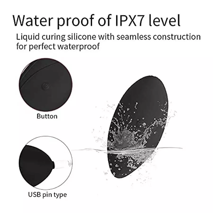 ECSTATIK Wearable Vibrator with Black Lace Panties - 5 Realistic Vibration Patterns & 5 Speeds | Cordless Remote Control Massage