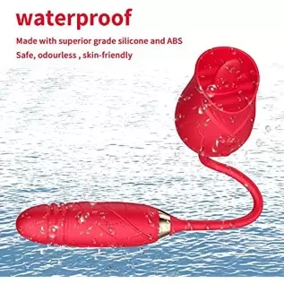 Rose Toy for Women Dildo Vibrator,2-in-1 Rose Vibrator for Women with 10 Tongue Licking & 10 Thrusting Vibrator ,G-Spot Vibrator Rose Toy for Women Dildo Vibrator,2-in-1 Rose Vibrator for Women with 10 Tongue Licking & 10 Thrusting Vibrator ,G-Spot Vibrator